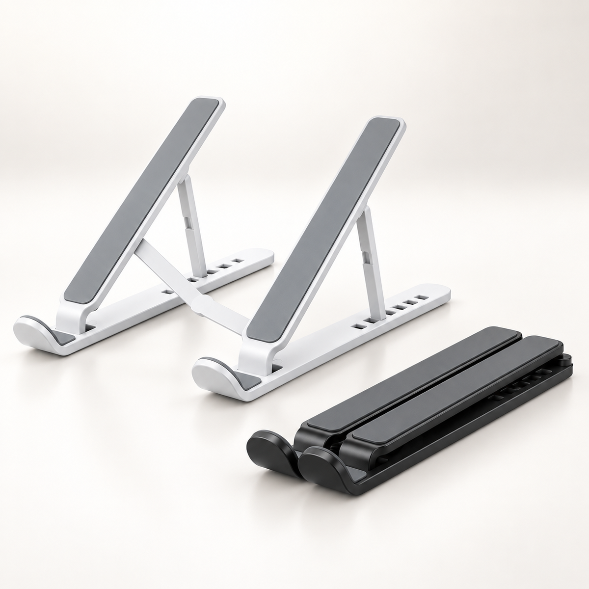 Metal Foldable & Portable Laptop Stand | Lightweight Adjustable Laptop Holder | High-Quality ABS