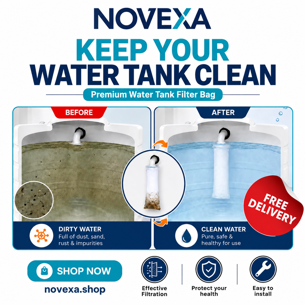 Premium Water Tank Filte Bag